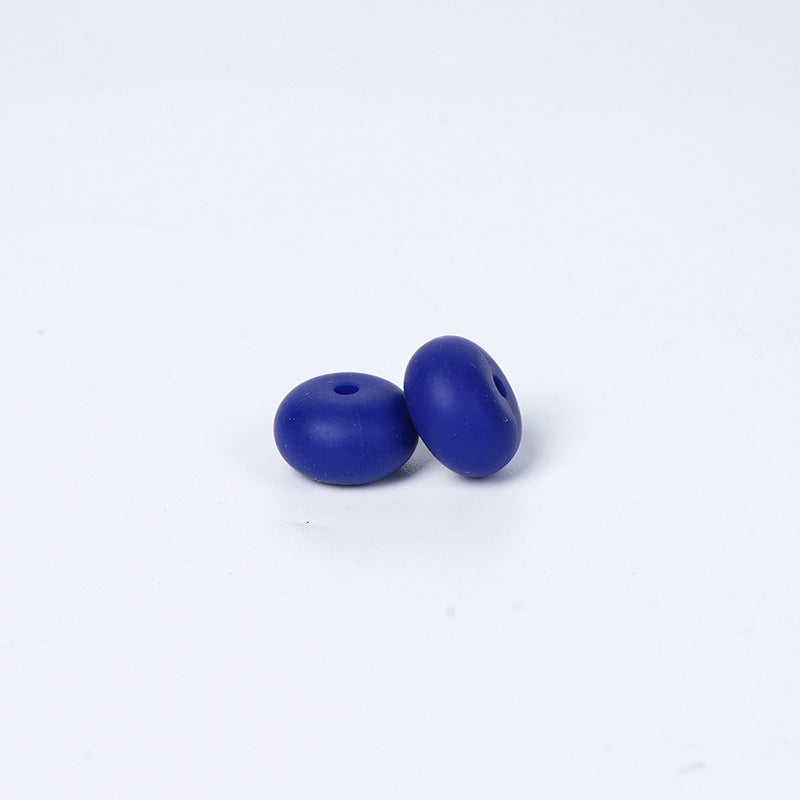 Spot 14mm Small Abacus Beads Food Grade Silicone Beads DIY Men's and Women's Jewelry Necklaces Oval Beads Wholesale #51-93