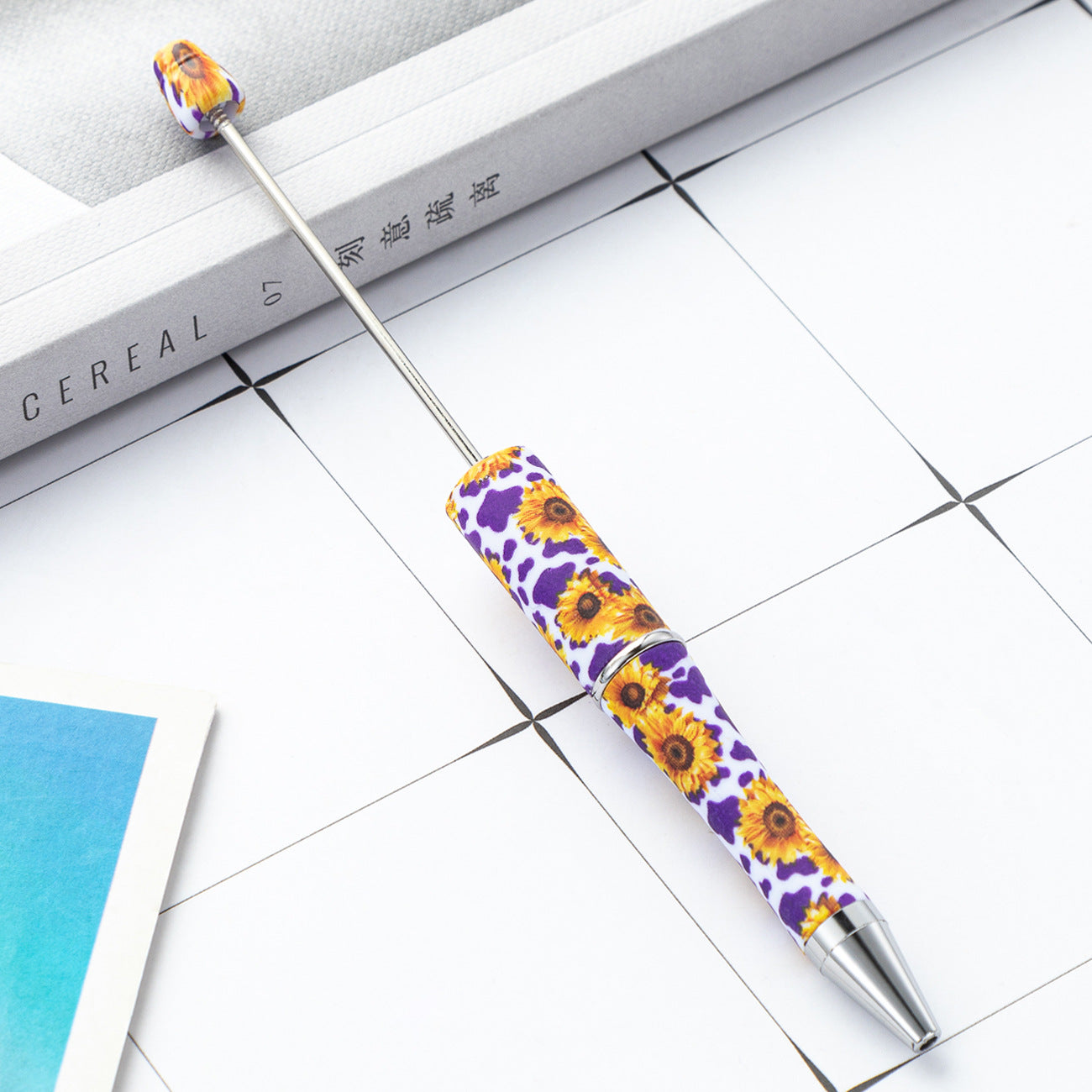 Sunflower Printed Beadable Pens