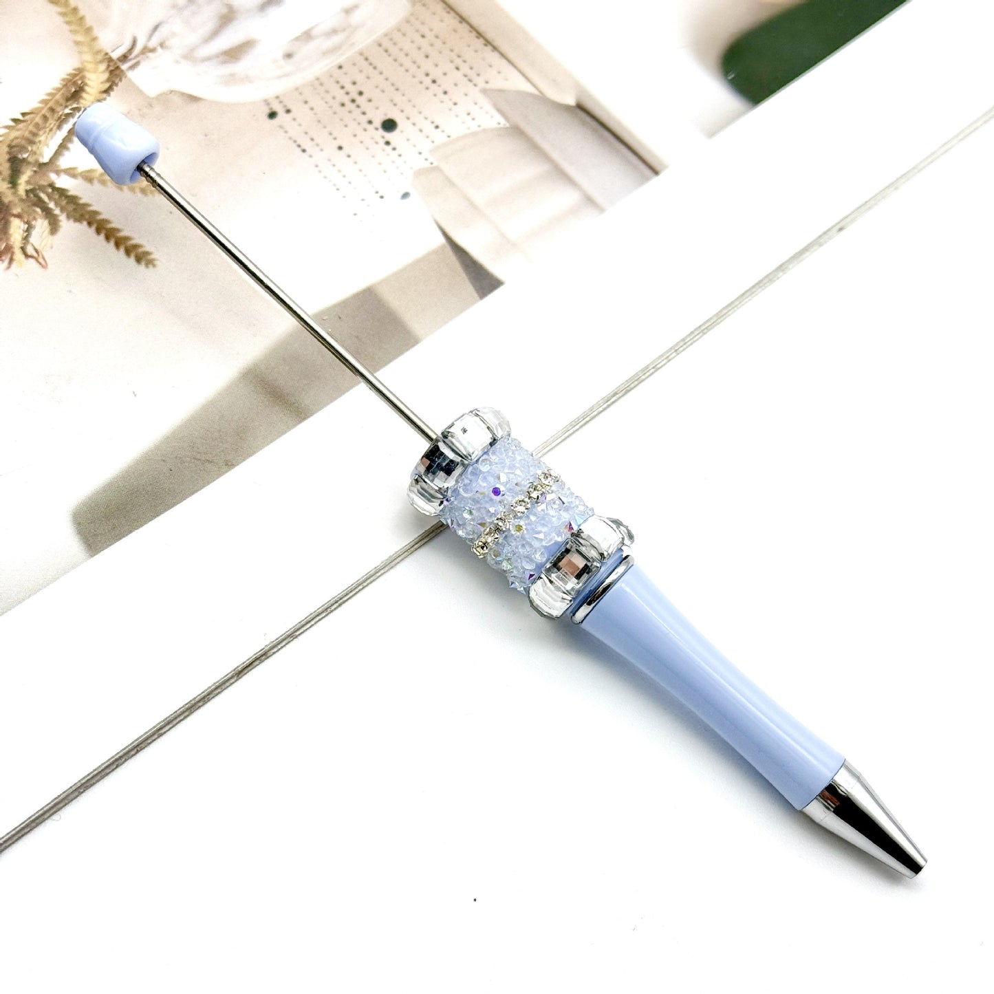 New DIY sugar bead pen, large sugar cube diamond sugar rhinestone heavy industry ballpoint pen premium advertising gift pen