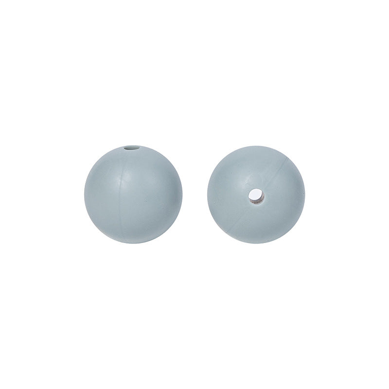 9 Mm Food Grade Silicone Beads Colored Round Loose Beads Handmade DIY Beaded Bracelet Pacifier Chain Accessories Spot Wholesale