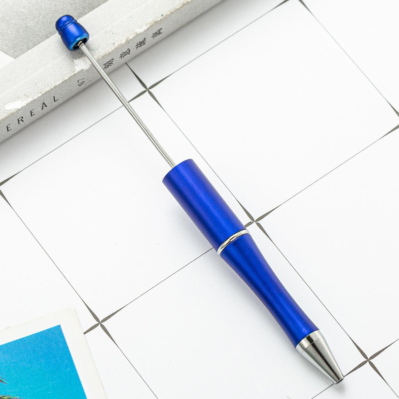 Bead pen, spot wholesale creative DIY plastic bead pen ballpoint pen printable plastic bead pen
