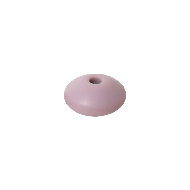 Spot Silicone Beads European and American Jewelry 12mm Small Beads DIY Necklace Beaded Oval Lentil Loose Beads Wholesale #101-137