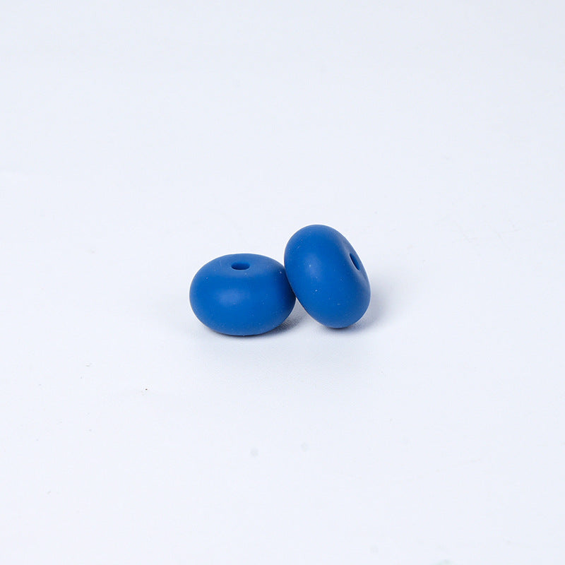 Spot 14mm Small Abacus Beads Food Grade Silicone Beads DIY Men's and Women's Jewelry Necklaces Oval Beads Wholesale #51-93
