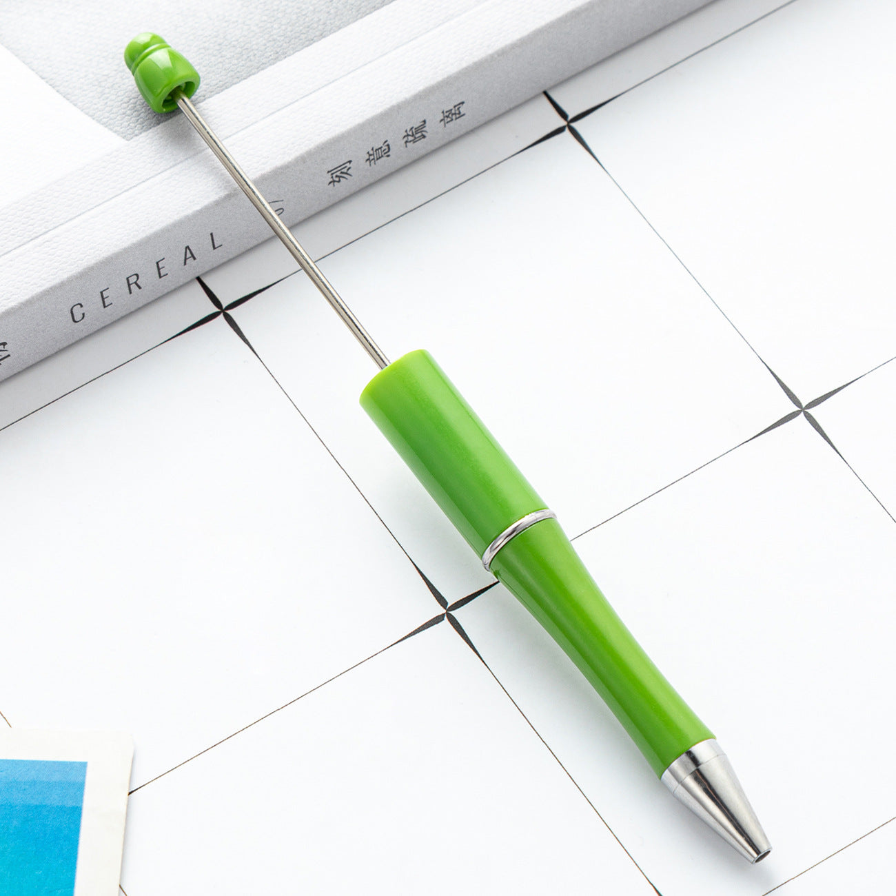 Bead pen, spot wholesale creative DIY plastic bead pen ballpoint pen printable plastic bead pen