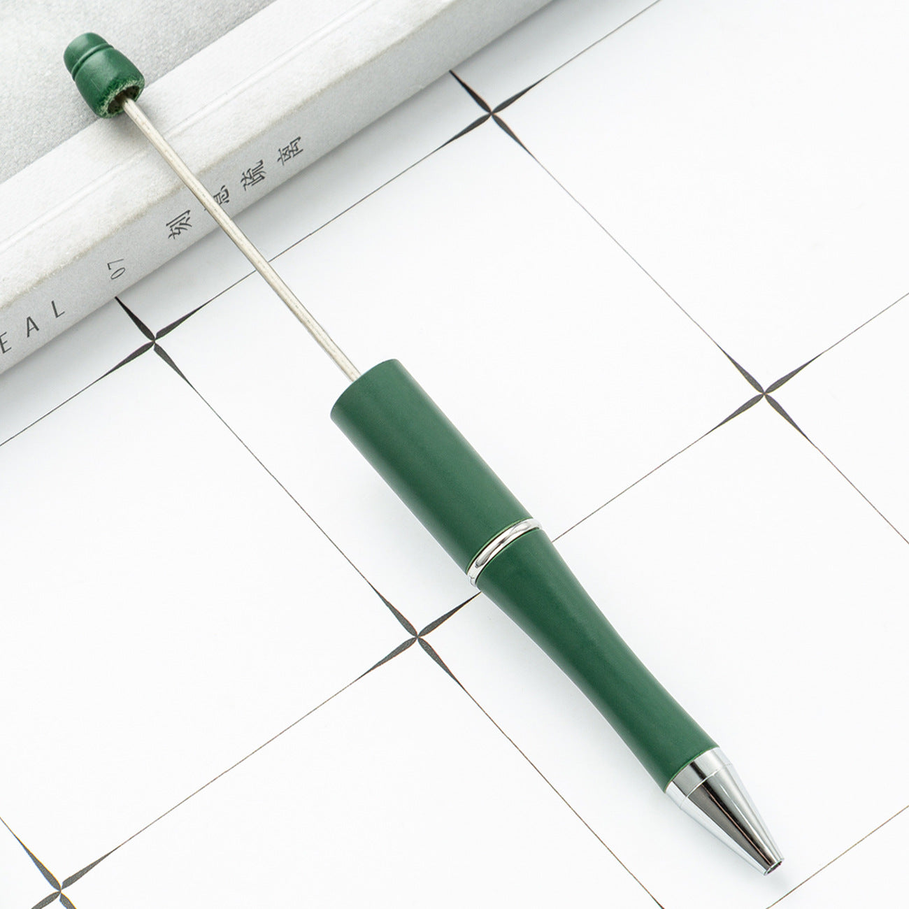 Bead pen, spot wholesale creative DIY plastic bead pen ballpoint pen printable plastic bead pen