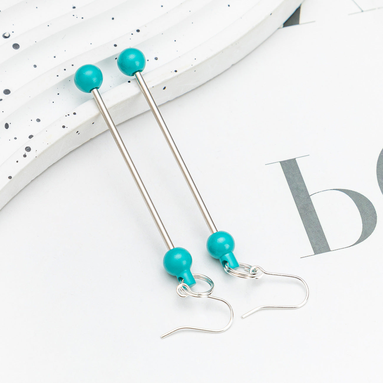 Spot DIY beaded earrings wholesale irregular gravel beaded earrings creative simple women handmade DIY earrings