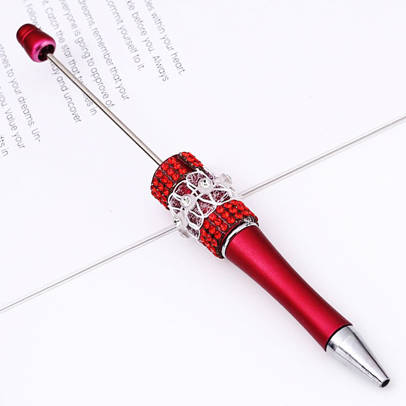 DIY diamond bead pen creative butterfly mesh yarn handmade sticker diamond bead pen, girl heart ballpoint pen spot wholesale