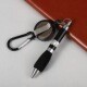 Creative DIY metal pull line pen, retractable mountaineering keychain gift pen, simple and portable stretching ballpoint pen