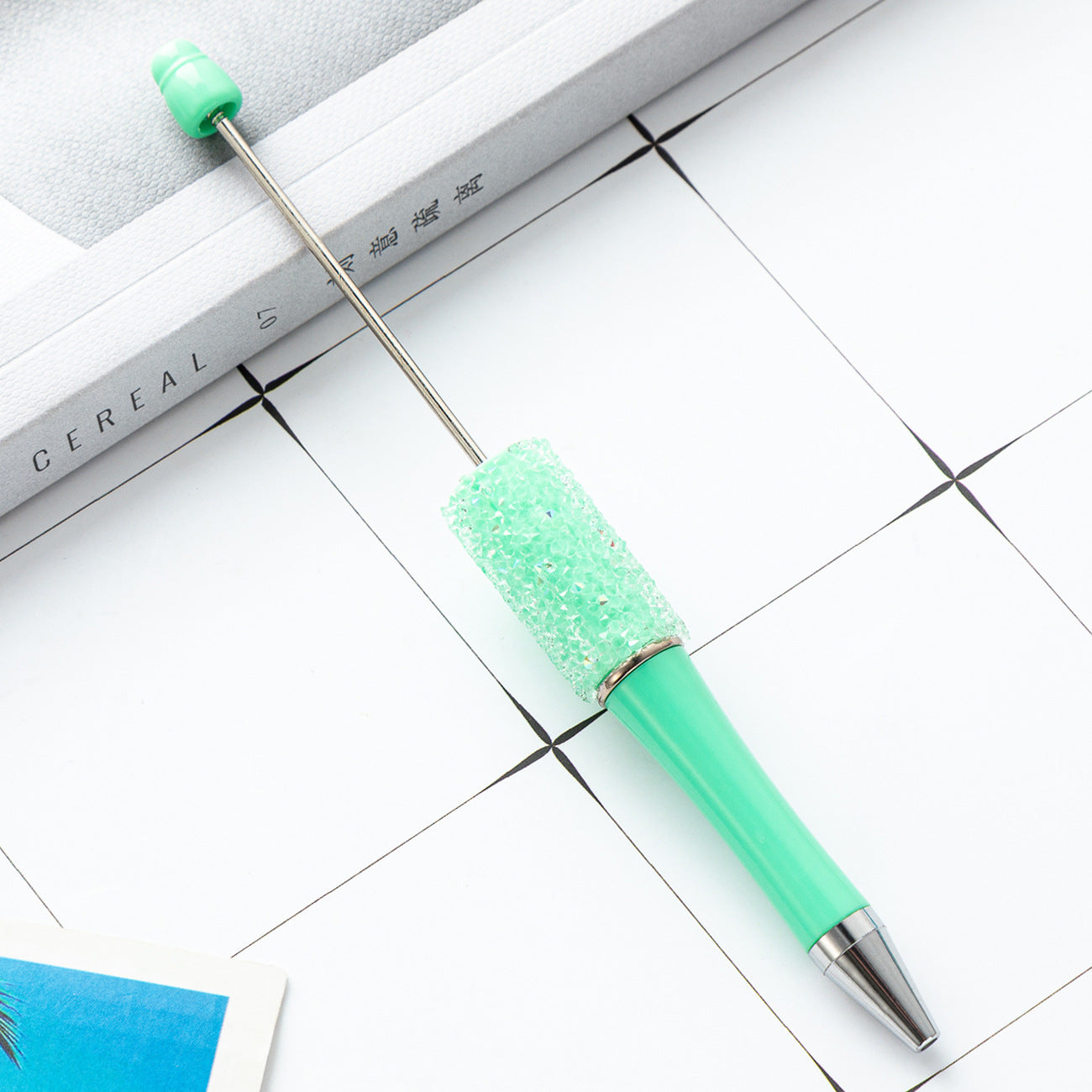 Creative multi-color sugar bead pen new gypsy diamond pen handmade DIY bead pen advertising gift ballpoint pen