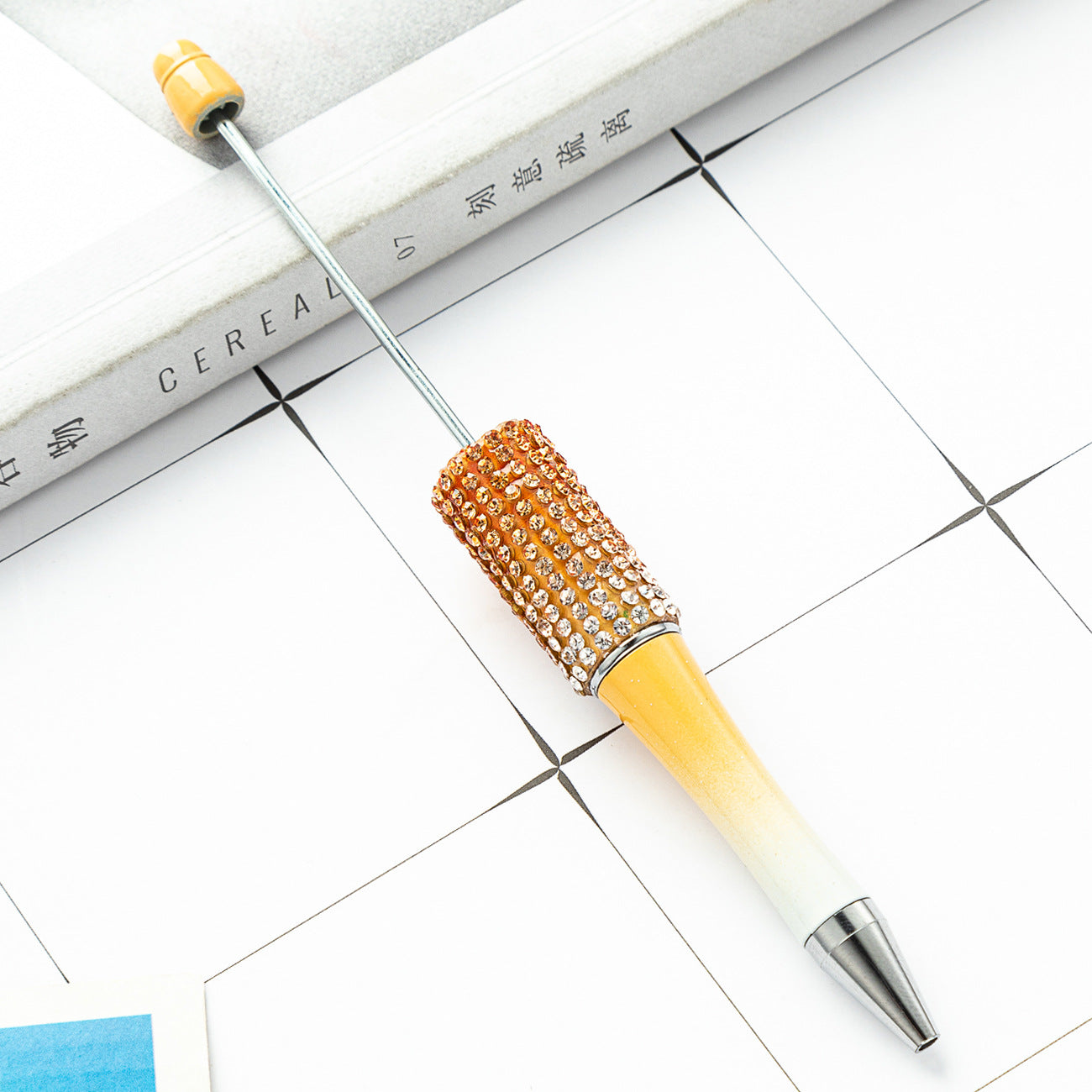 New diamond bead pen spot wholesale creative hand sticker diamond bead pen multi-color bag diamond ballpoint pen