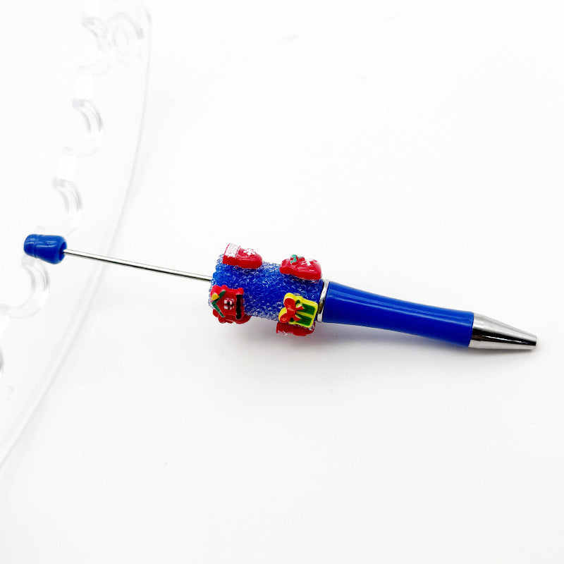 Cross-border Christmas gift box, gloves, lucky bag, bead pen DIY pure rhinestone gypsy sugar pen, Christmas gift pen
