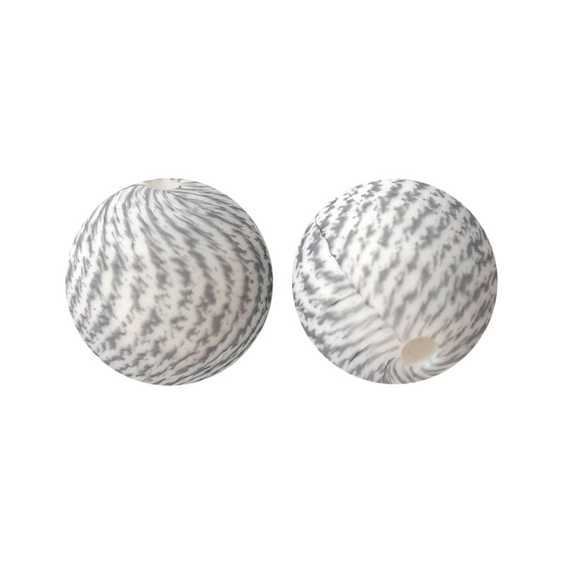 15mm Silicone Beads Water Transfer Beads DIY Jewelry Bead Pen Loose Beads Wholesale #251-285
