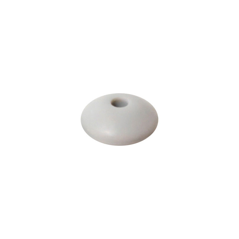 Spot Silicone Beads European and American Jewelry 12mm Small Beads DIY Necklace Beaded Oval Lentil Loose Beads Wholesale