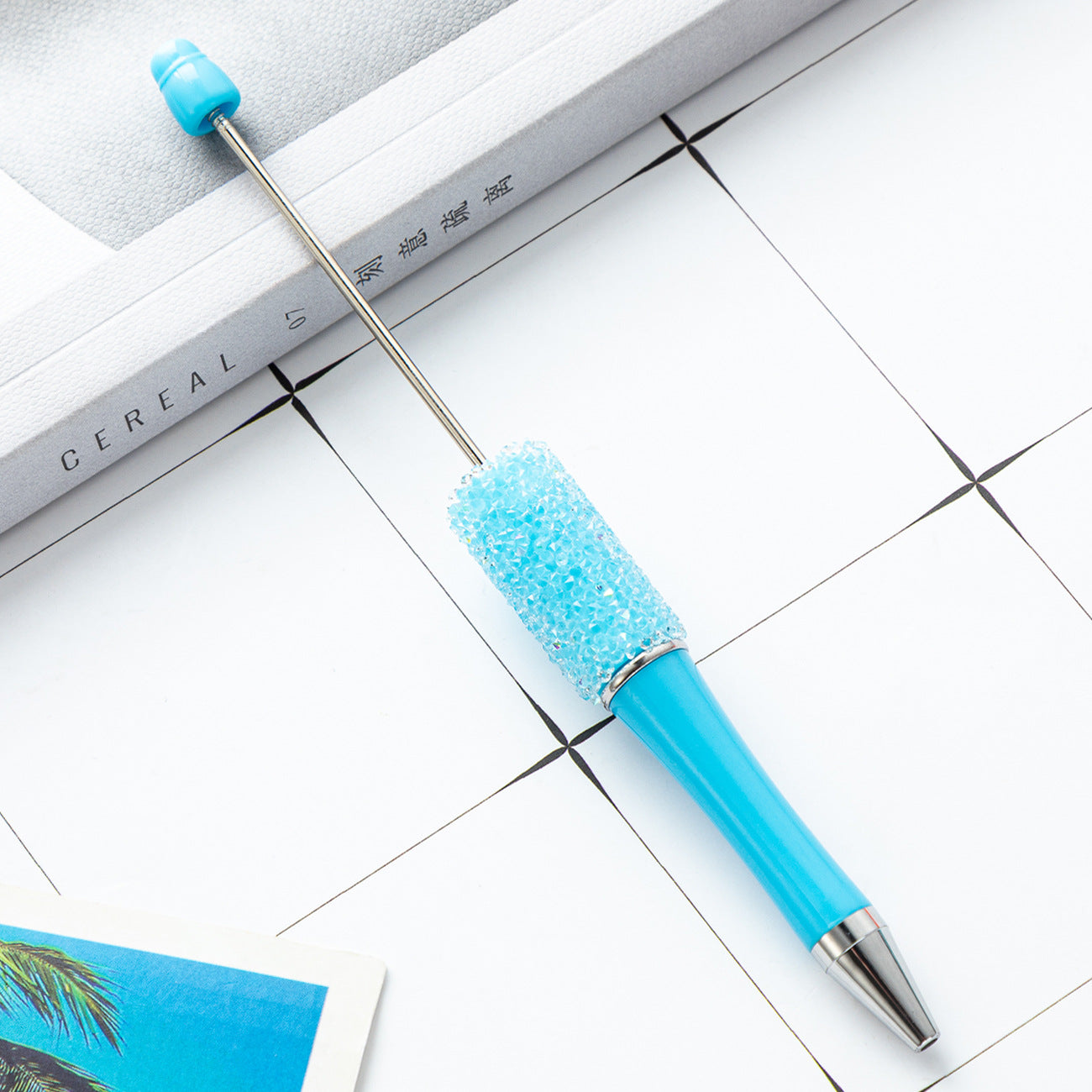 Creative multi-color sugar bead pen new gypsy diamond pen handmade DIY bead pen advertising gift ballpoint pen