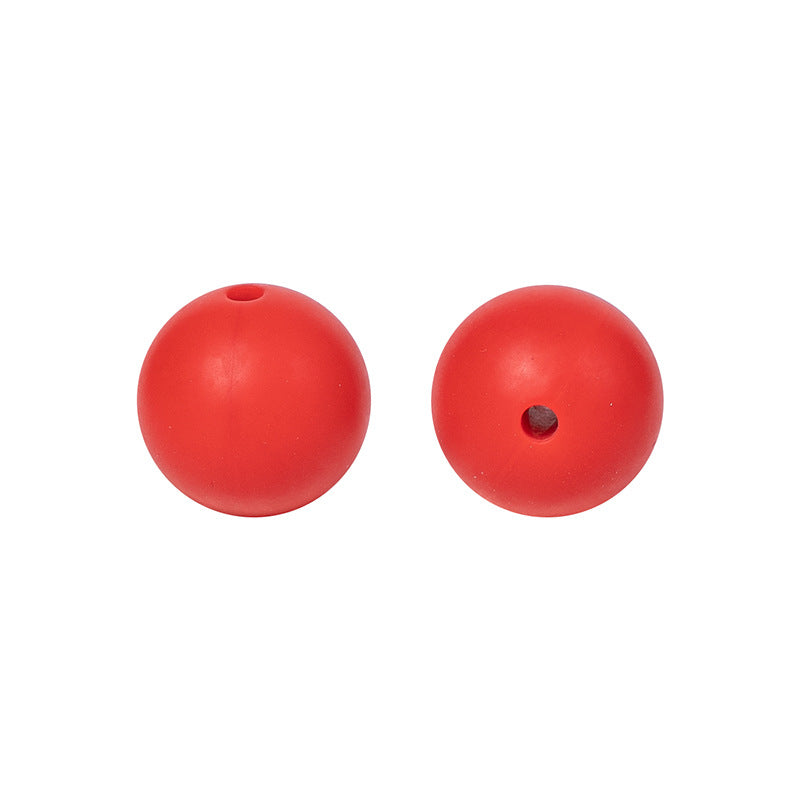 9 Mm Food Grade Silicone Beads Colored Round Loose Beads Handmade DIY Beaded Bracelet Pacifier Chain Accessories Spot Wholesale