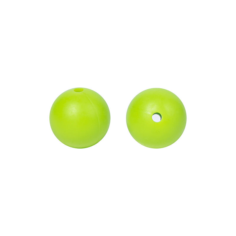 9 Mm Food Grade Silicone Beads Colored Round Loose Beads Handmade DIY Beaded Bracelet Pacifier Chain Accessories Spot Wholesale