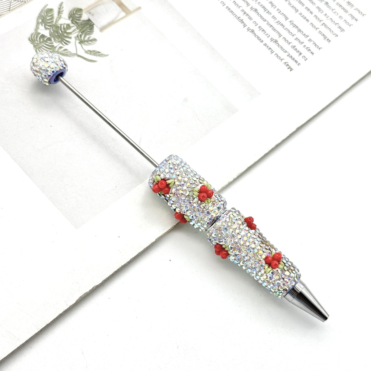 New luminous full diamond bead pen DIY luminous full diamond pen heavy industry advanced rhinestone pen ballpoint pen manufacturer wholesale