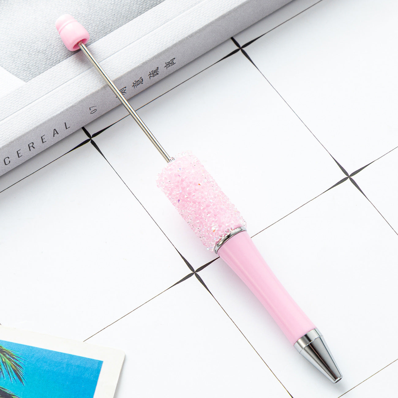 Creative multi-color sugar bead pen new gypsy diamond pen handmade DIY bead pen advertising gift ballpoint pen