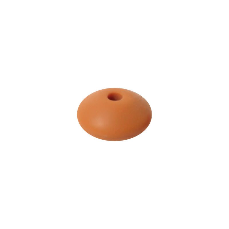 Spot Silicone Beads European and American Jewelry 12mm Small Beads DIY Necklace Beaded Oval Lentil Loose Beads Wholesale #51-100