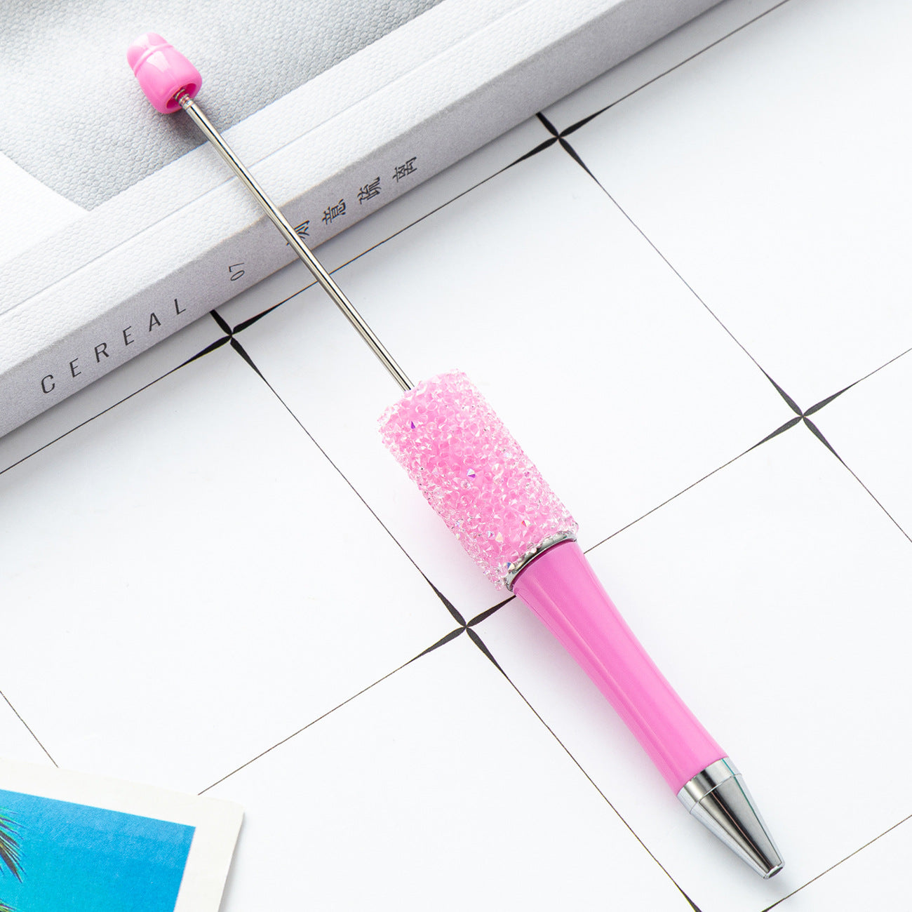 Creative multi-color sugar bead pen new gypsy diamond pen handmade DIY bead pen advertising gift ballpoint pen