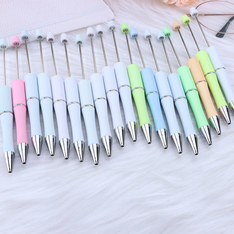 Creative light-changing color bead pen DIY plastic bead pen, light-sensitive color-changing ballpoint pen gift pen spot wholesale