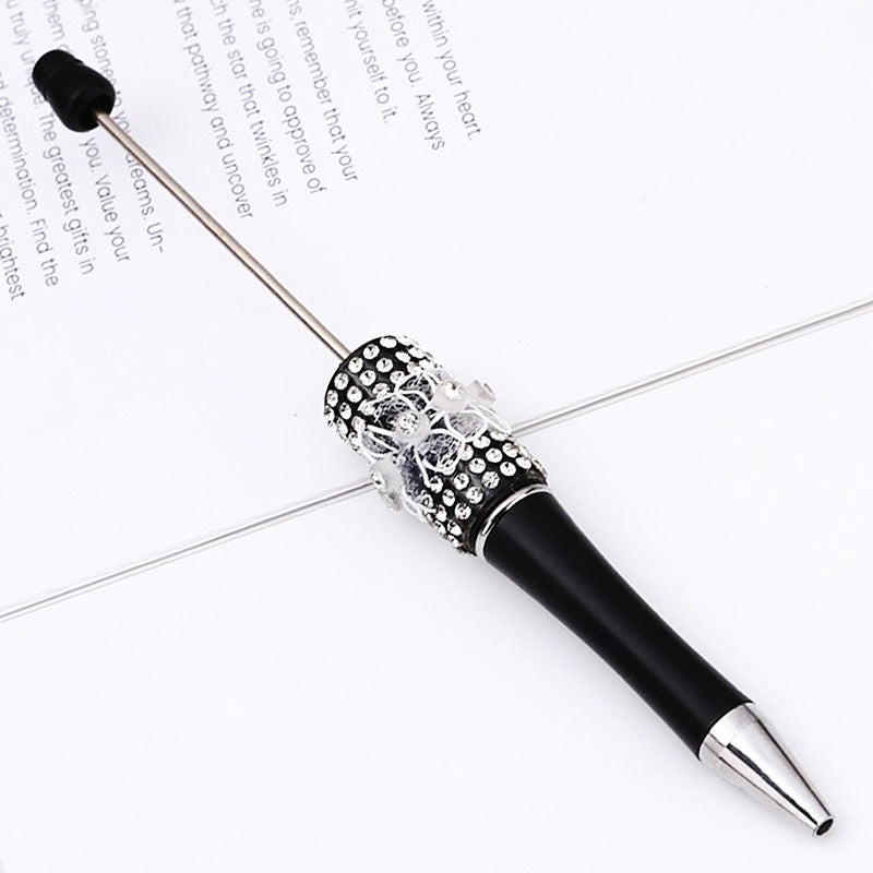 DIY diamond bead pen creative butterfly mesh yarn handmade sticker diamond bead pen, girl heart ballpoint pen spot wholesale