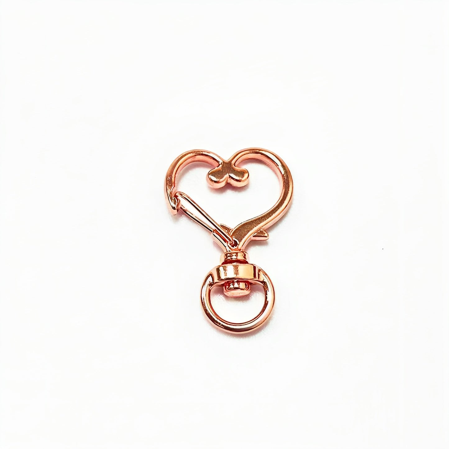 35*24mm Love Buckle Peach Heart Spring Buckle Luggage Accessories Accessories Pendant Zinc Alloy Hook Buckle Heart Keychain Pendant