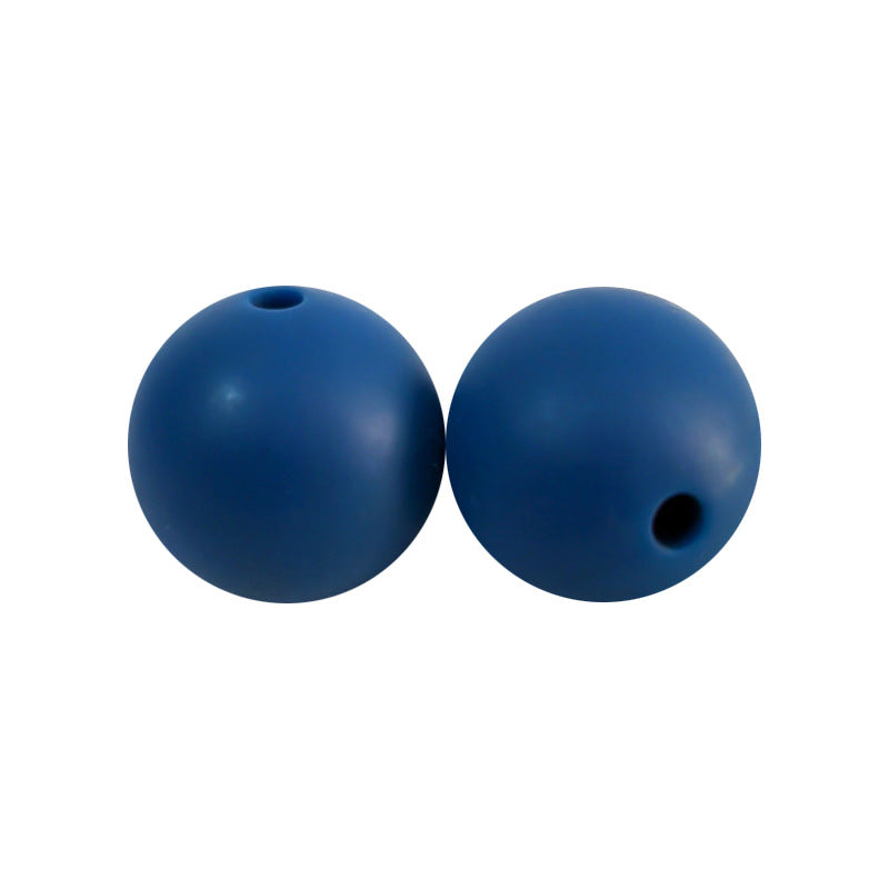 9 Mm Food Grade Silicone Beads Colored Round Loose Beads Handmade DIY Beaded Bracelet Pacifier Chain Accessories Spot Wholesale #51-98