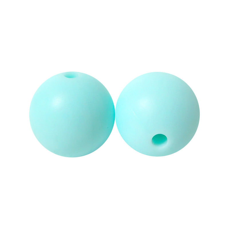 9 Mm Food Grade Silicone Beads Colored Round Loose Beads Handmade DIY Beaded Bracelet Pacifier Chain Accessories Spot Wholesale #51-98