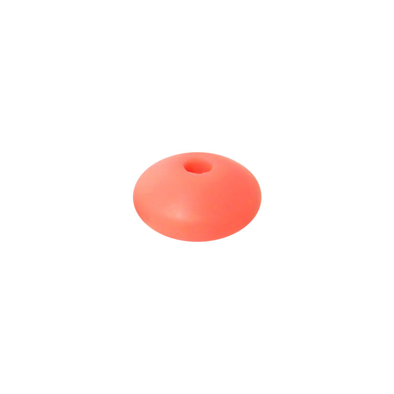 Spot Silicone Beads European and American Jewelry 12mm Small Beads DIY Necklace Beaded Oval Lentil Loose Beads Wholesale #101-137