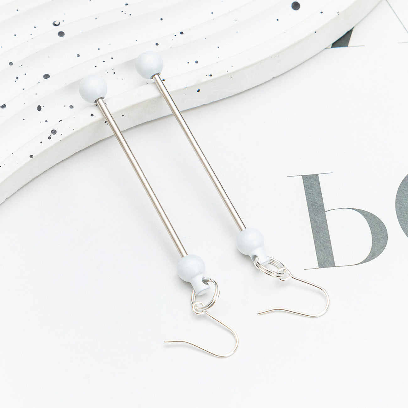 Spot DIY beaded earrings wholesale irregular gravel beaded earrings creative simple women handmade DIY earrings