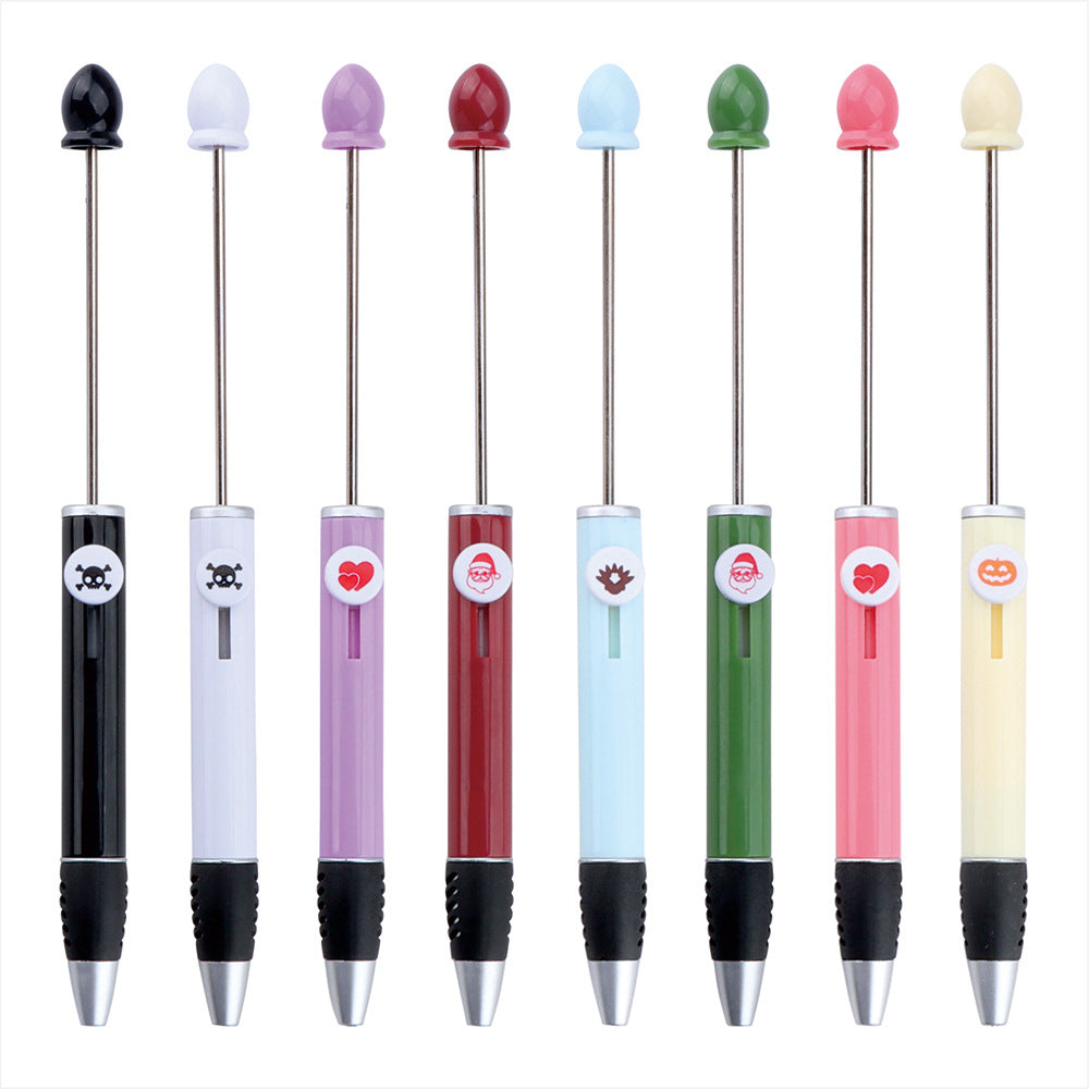 Creative DIY beaded ballpoint pen, Halloween, Christmas, Valentine's Day holiday gift pen beaded cute pen wholesale
