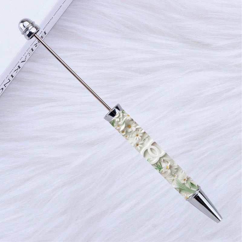 DIY design pen, inspirational encouragement praise cartoon character pattern printing bead pen Moe grain pen spot