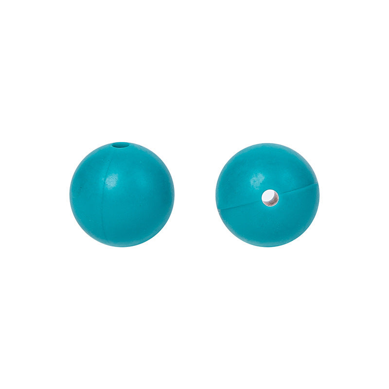 9 Mm Food Grade Silicone Beads Colored Round Loose Beads Handmade DIY Beaded Bracelet Pacifier Chain Accessories Spot Wholesale