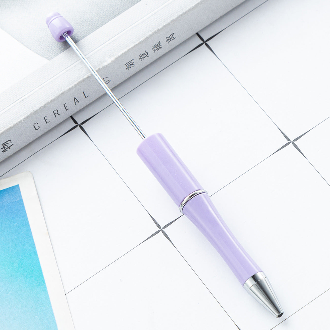 Bead pen, spot wholesale creative DIY plastic bead pen ballpoint pen printable plastic bead pen