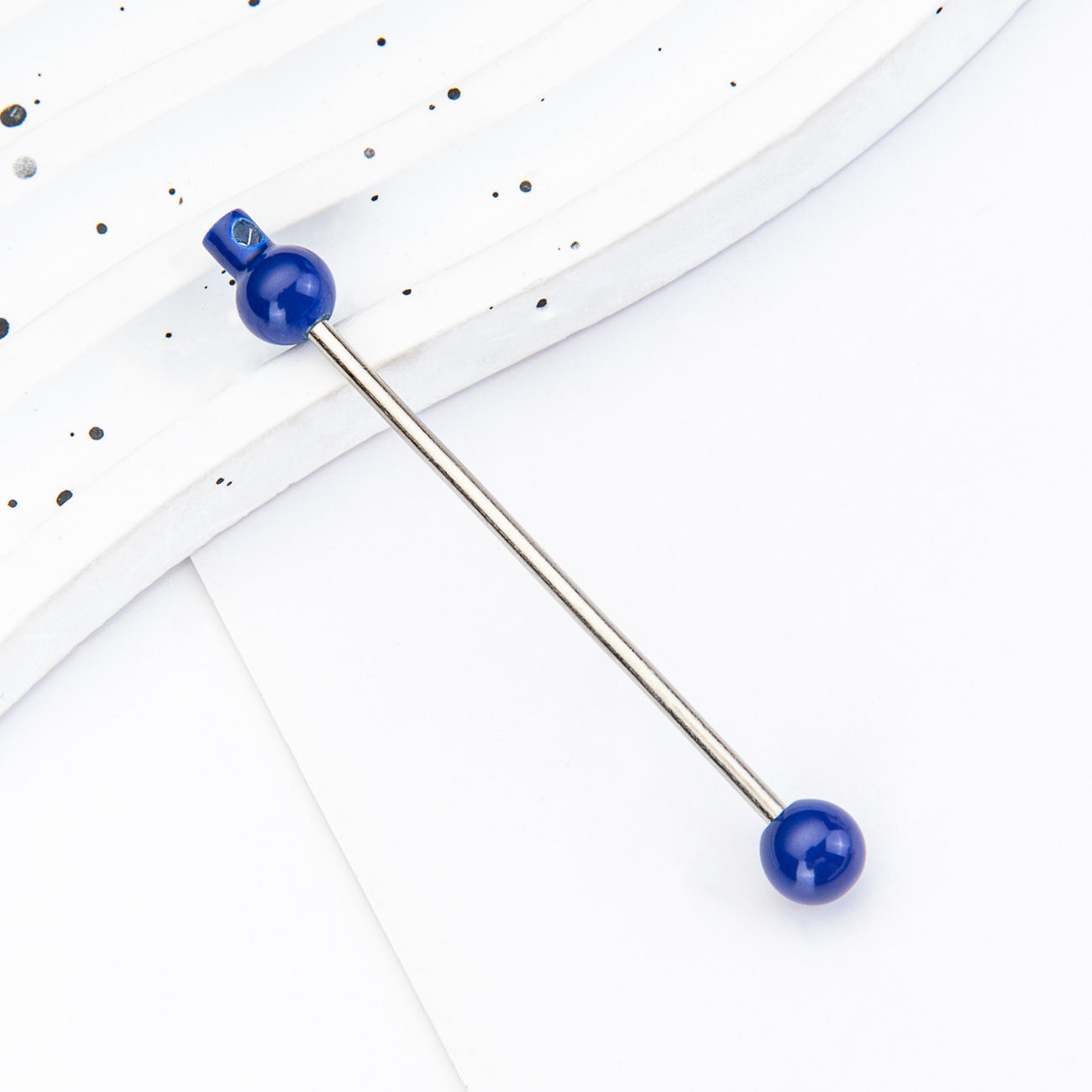 New DIY beaded pole, creative handmade beaded keychain accessories pendant pole metal beaded pole