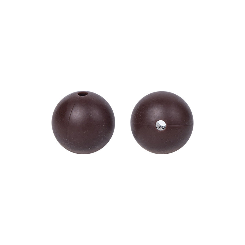 9 Mm Food Grade Silicone Beads Colored Round Loose Beads Handmade DIY Beaded Bracelet Pacifier Chain Accessories Spot Wholesale