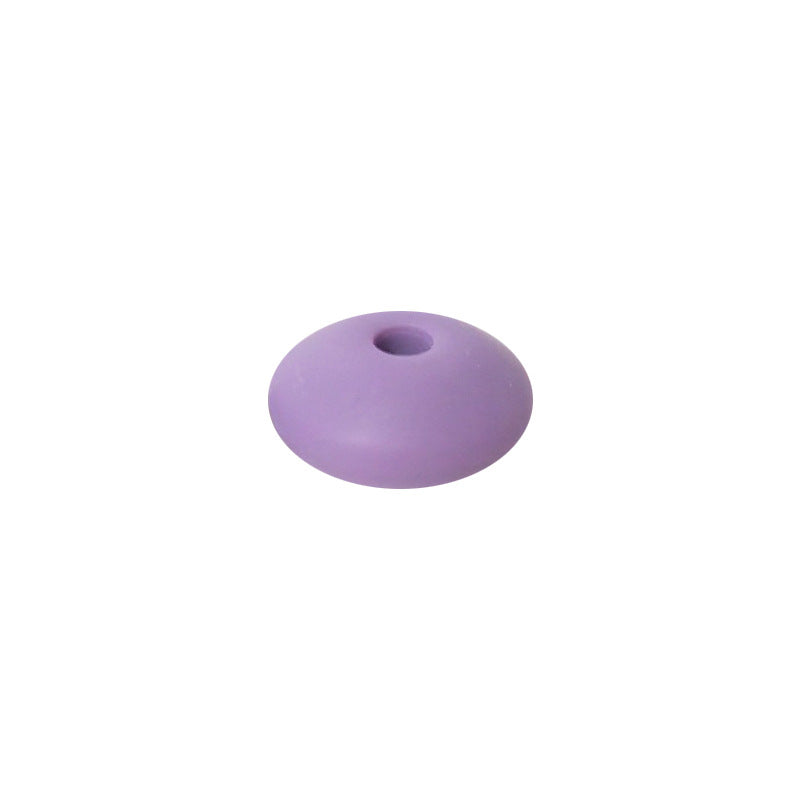 Spot Silicone Beads European and American Jewelry 12mm Small Beads DIY Necklace Beaded Oval Lentil Loose Beads Wholesale #101-137