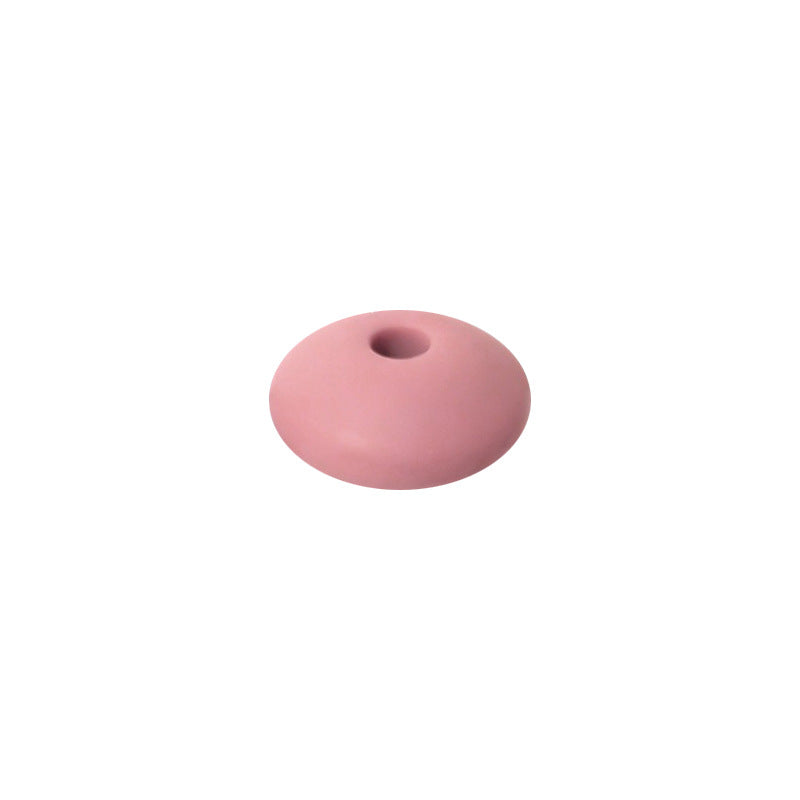 Spot Silicone Beads European and American Jewelry 12mm Small Beads DIY Necklace Beaded Oval Lentil Loose Beads Wholesale #101-137