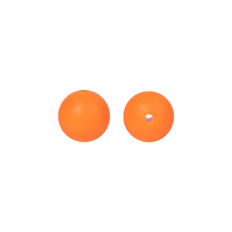 9 Mm Food Grade Silicone Beads Colored Round Loose Beads Handmade DIY Beaded Bracelet Pacifier Chain Accessories Spot Wholesale