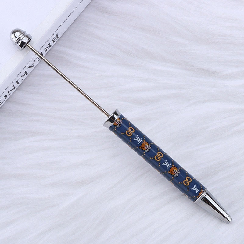 DIY design pen, inspirational encouragement praise cartoon character pattern printing bead pen Moe grain pen spot