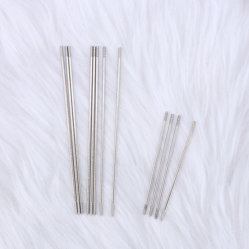 DIY bead pen special extended replacement wire, stainless steel rod with thread personalized bead pen wear bead wire