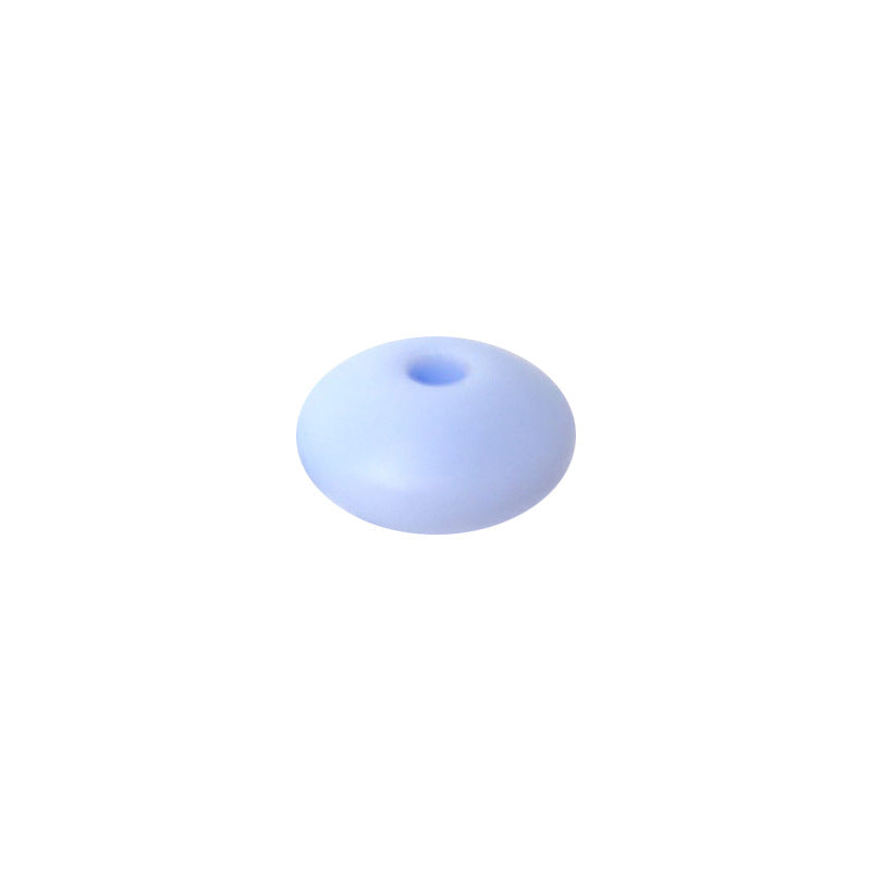 Spot Silicone Beads European and American Jewelry 12mm Small Beads DIY Necklace Beaded Oval Lentil Loose Beads Wholesale #101-137