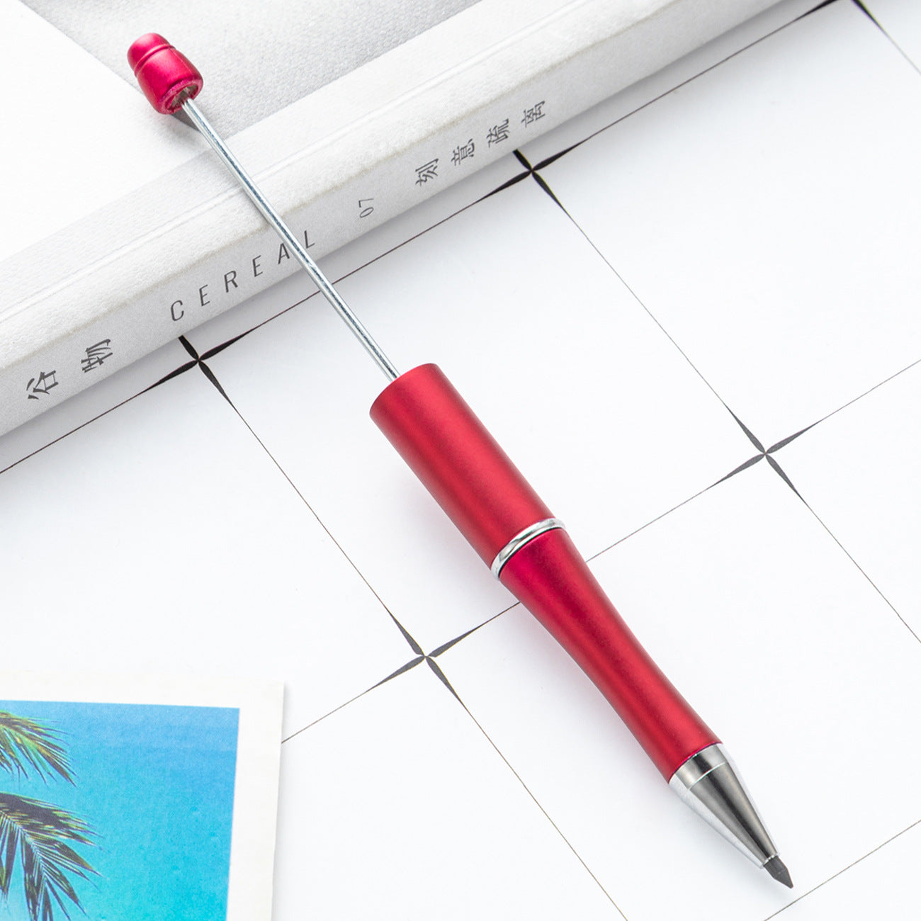 No sharpening, eternal writing can't finish pencil creative DIY plastic beaded pencil wholesale painting writing is not easy to break pencil