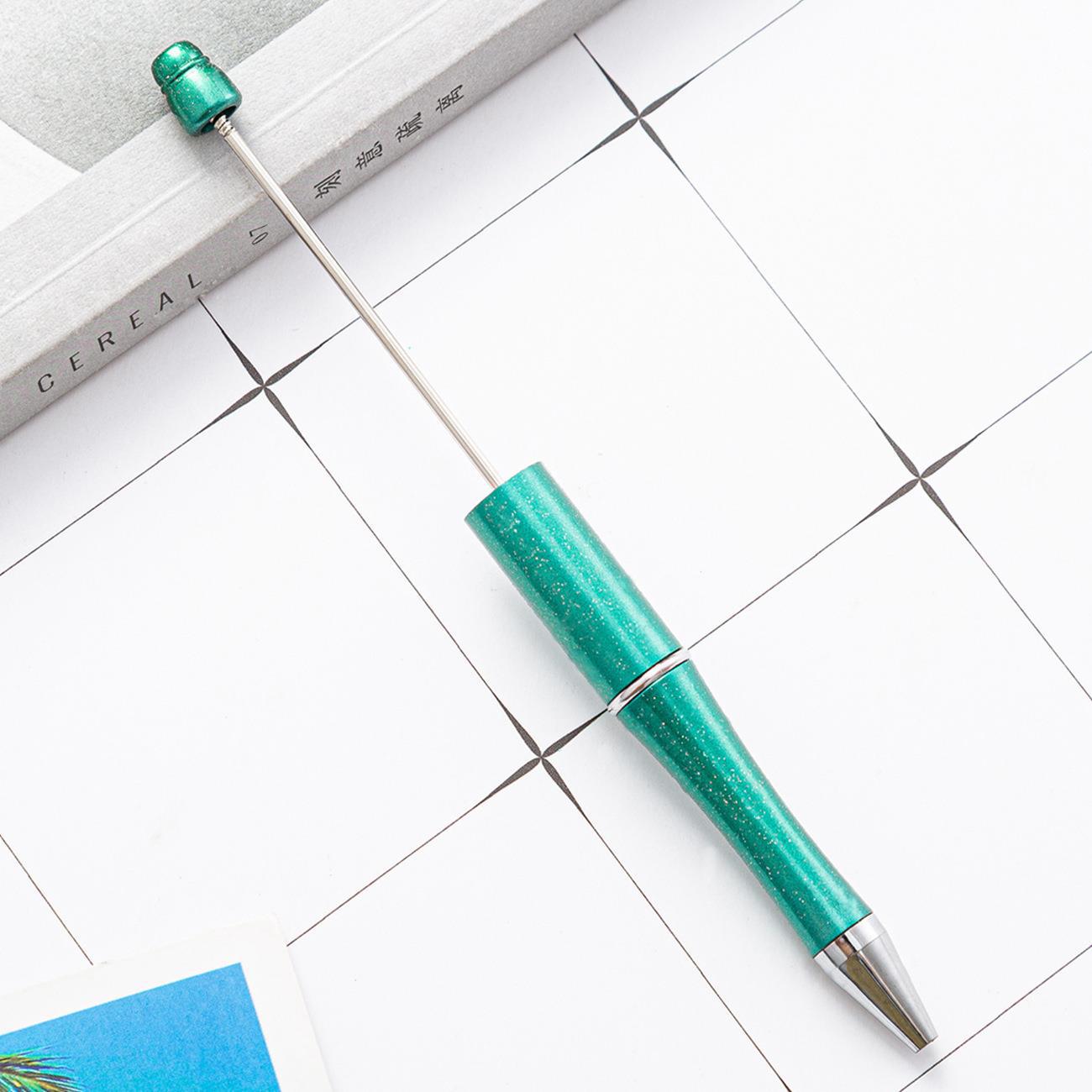 Bead pen, spot wholesale creative DIY plastic bead pen ballpoint pen printable plastic bead pen
