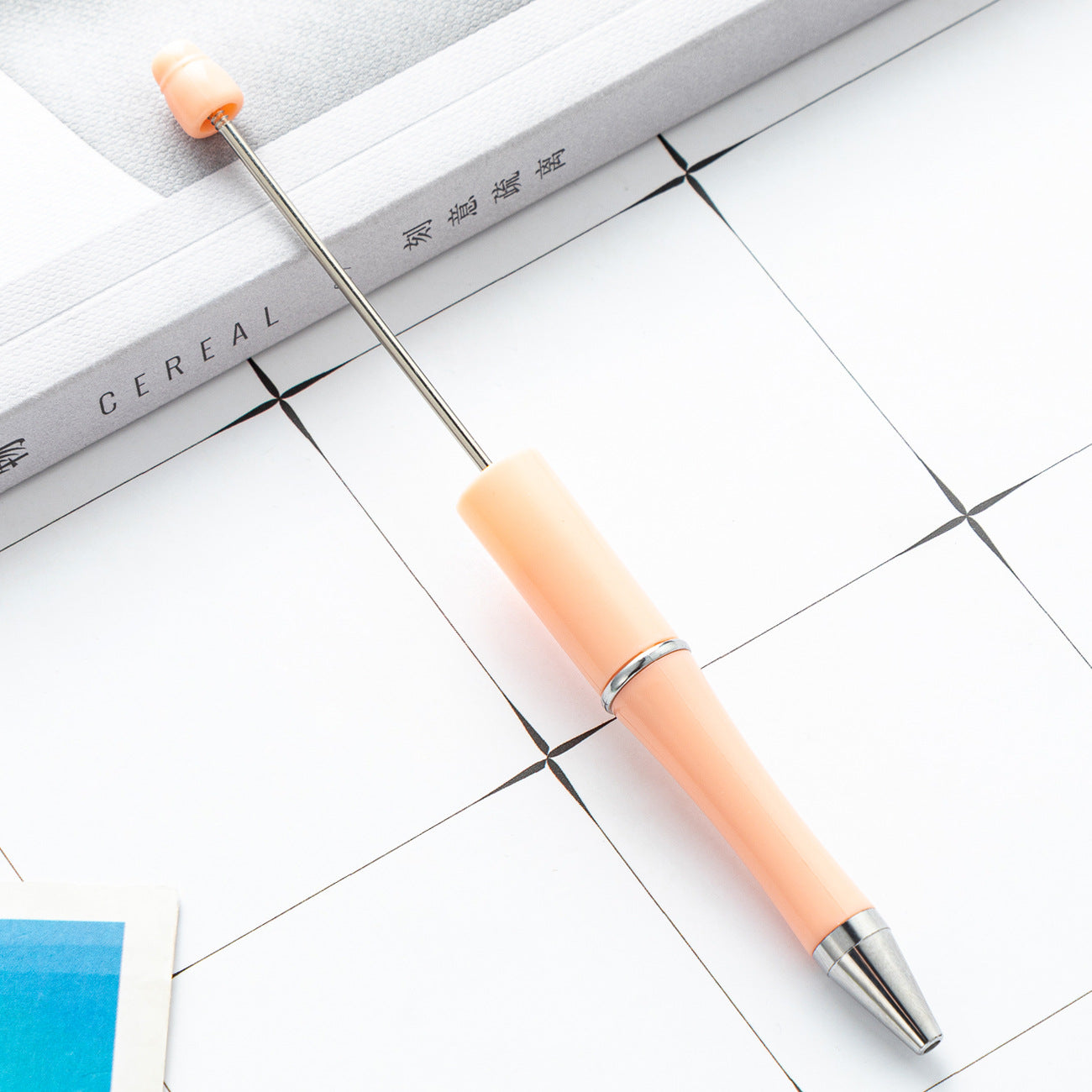 Bead pen, spot wholesale creative DIY plastic bead pen ballpoint pen printable plastic bead pen
