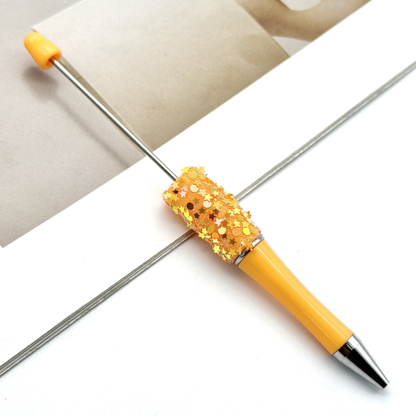 DIY Little Star Ball Pen, Shiny Sequin Star Ball Pen Handmade Patch Cute Ball Pen Spot