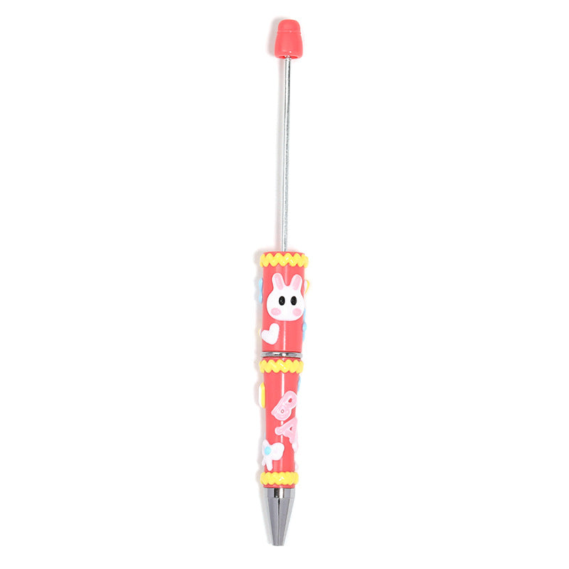 New color cartoon hand-drawn bead pen simple high-end DIY bead pen cartoon cute painted cute pen
