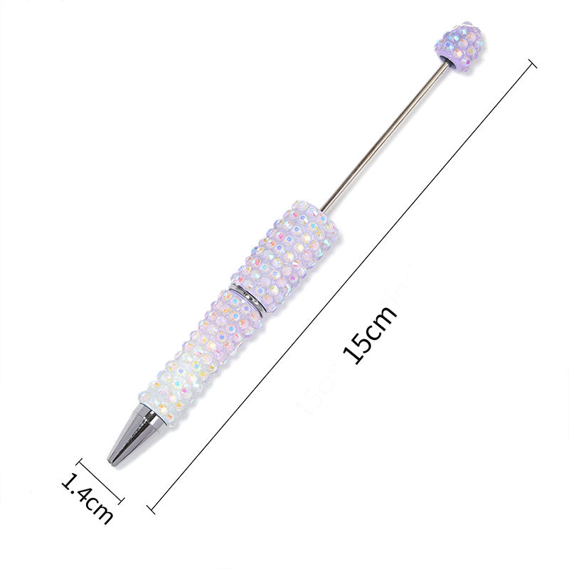 New full diamond bead pen high value gradual change resin diamond bead pen DIY creative hand paste drill bead pen