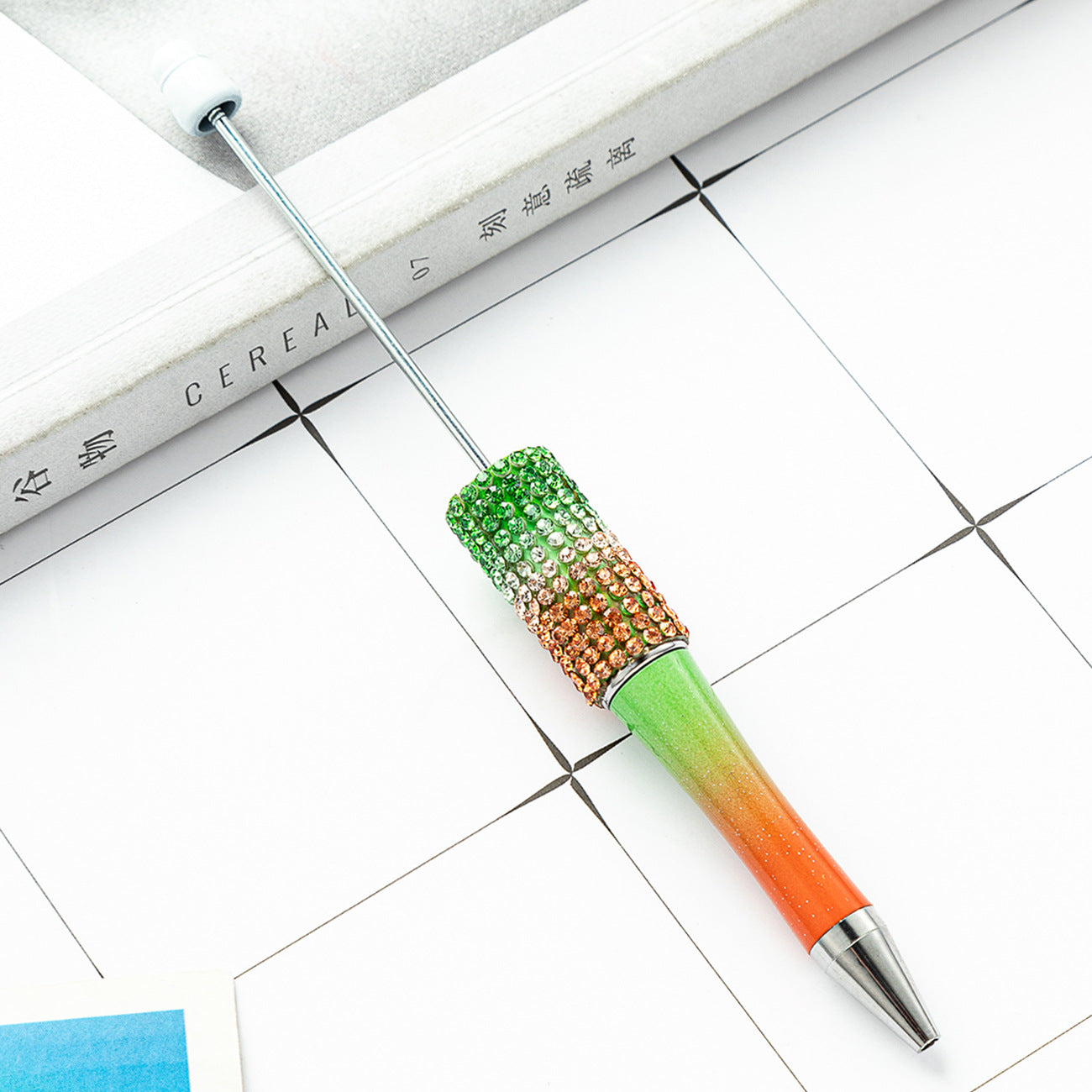 New diamond bead pen spot wholesale creative hand sticker diamond bead pen multi-color bag diamond ballpoint pen